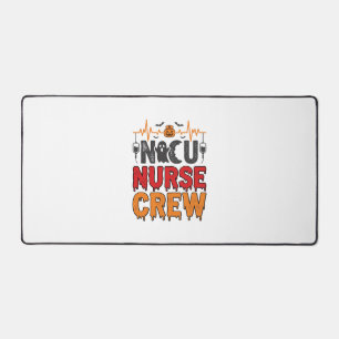 Halloween NICU Krankenschwester Crew Vintage-Typog Schreibtischunterlage