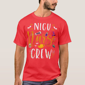 Halloween NICU Nurse Crew Funny Halloween Hexe Nu T-Shirt