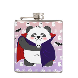 Halloween Niedlich Baby Panda Dracula Vampire Flachmann