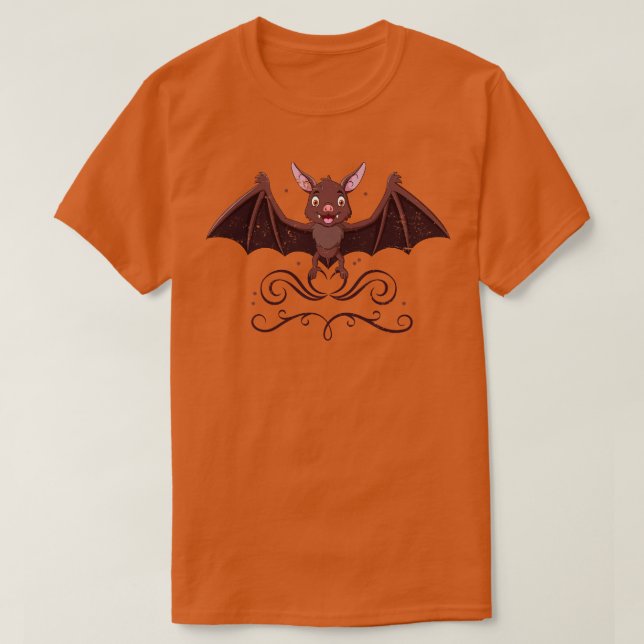 Halloween Niedlich Bat T-Shirt (Design vorne)