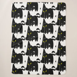 Halloween Niedlich Black Ghost und Hexenhut Sherpadecke