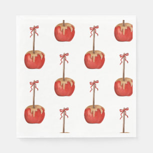 Halloween niedlich Carmel Apfelbuk Serviette