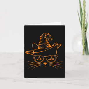Halloween Niedlich Cat Comma La Kamala Harris Nied Karte
