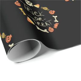 Halloween Niedlich Chalkboard Themenmuster Geschenkpapier