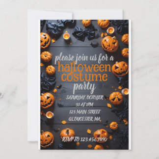 Halloween Niedlich Costume Party Einladung