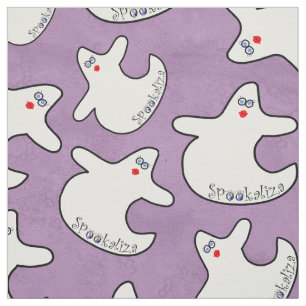 Halloween Niedlich Diva Ghost Random Muster Lila B Stoff