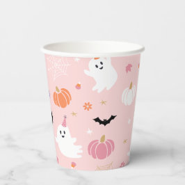 Halloween Niedlich Dusty Pink Ghost Pappbecher