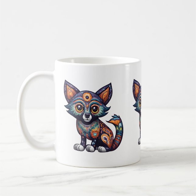 Halloween Niedlich Fox Kaffeetasse (Links)