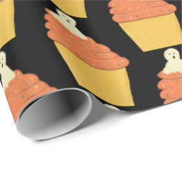 Halloween Niedlich Ghost auf Cupcakes Geschenkpapier