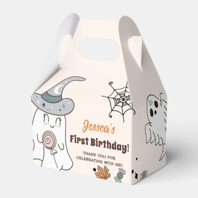 Halloween Niedlich Ghost Birthday Pary Geschenkschachtel (Vorderseite)