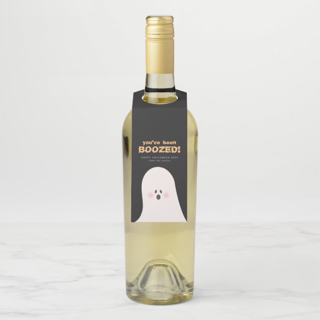 Halloween Niedlich Ghost Bottle Ta Flaschenanhänger (Auf Flasche)