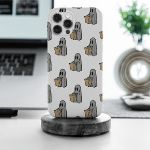 Halloween, Niedlich Ghost Grau, Trick oder Treat, Case-Mate iPhone Hülle