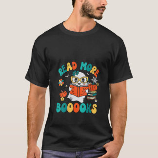 Halloween Niedlich Ghost-Lehrerin Librarian Lektür T-Shirt