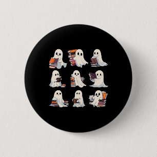 Halloween Niedlich Ghost mehr Bücher lesen Spooky  Button