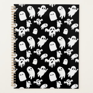 Halloween Niedlich Ghost Pattern Planer