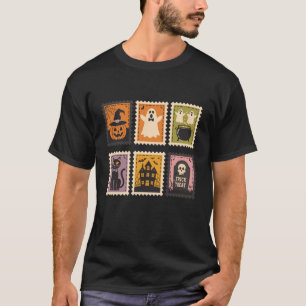 Halloween Niedlich Ghost Pumpkin Cat T-Shirt