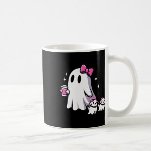 Halloween Niedlich Ghost Walking Hund Spooky Pink Kaffeetasse
