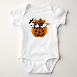 Halloween Niedlich Kitty in Pumpkin mit Fledermäus Baby Strampler
