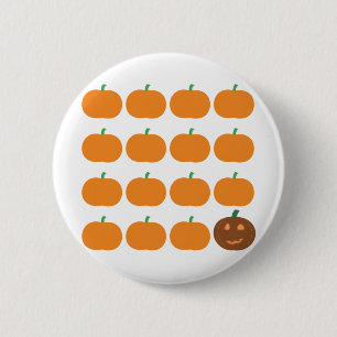 Halloween-Niedlich-Kürbispatch Button