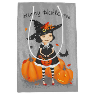Halloween Niedlich Little Hexe Mittlere Geschenktüte