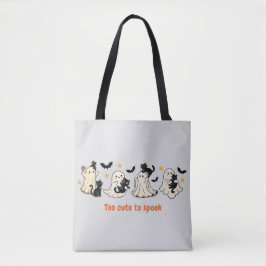 Halloween Niedlich Spooky Ghost Cat - Fall Geschen Tasche