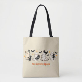 Halloween Niedlich Spooky Ghost Cat - Fall Geschen Tasche