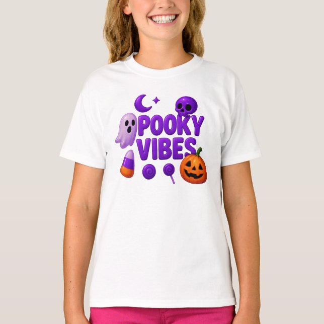 Halloween Niedlich Spooky Vibes Clothes Unisex T-Shirt (Vorderseite)