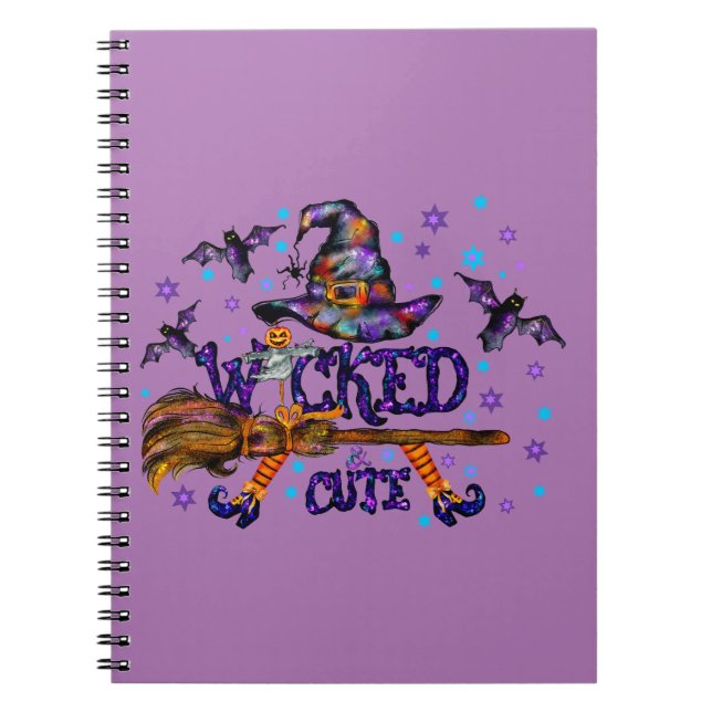 Halloween Niedlich Wicked Witz Notizblock (Vorderseite)