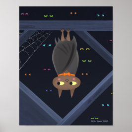 Halloween Niedliche Bat Art Print Poster