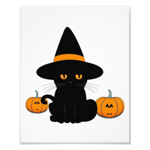 Halloween Niedliche Cartoon-Freunde, Black Baby Ca Fotodruck