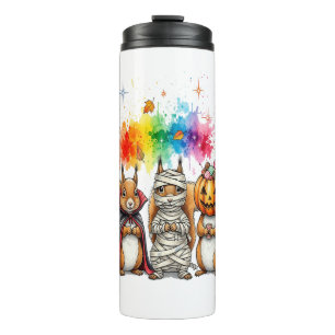Halloween Niedliche Eichhörnchen Kostüm Thermosbecher