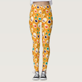 Halloween, niedliche Geister und Tränen Leggings
