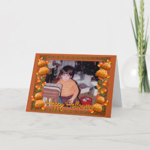 Halloween niedliche Grußkarte für Foto Karte