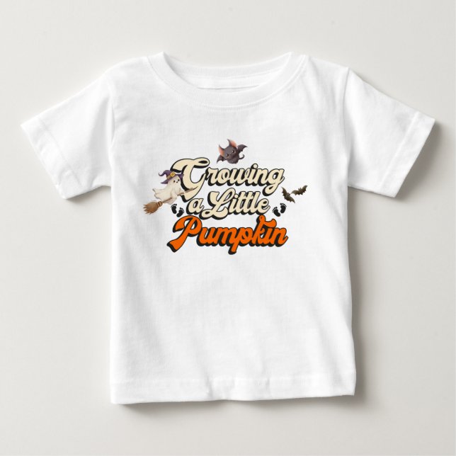 Halloween Niedliche Hexen- und Spooky-Elemente Baby T-shirt (Vorderseite)