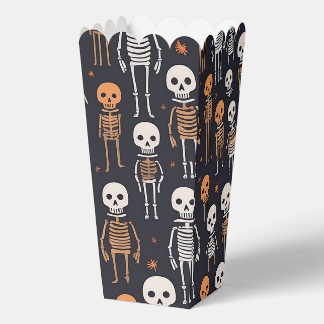 Halloween-niedliche Skelette Geschenkschachtel (Vorderseite)