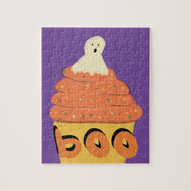 Halloween niedlicher Geisterkuchen (Vertikal)