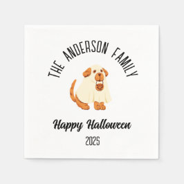 Halloween Niedlicher Hundeghost Kostüm Personalisi Serviette