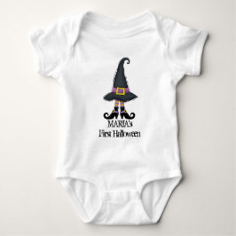 Halloween Niedlicher Minimalistischer Hexenschuh h Baby Strampler