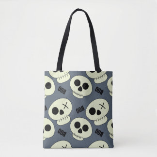 Halloween niedlicher Schädel mit kindischer Kidsch Tasche
