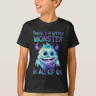 Halloween Niedliches Lila Monster T-Shirt