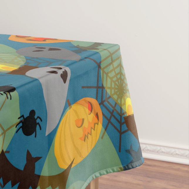 Halloween Night Blue Tischdecke (Beispiel)
