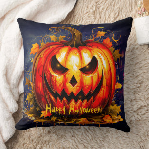 Halloween Night Creepy Pumpkin Kissen