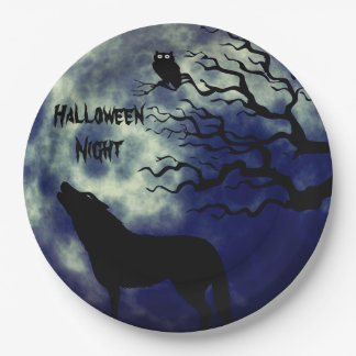 Halloween Night Fullmoon 2 Paper Plate Pappteller