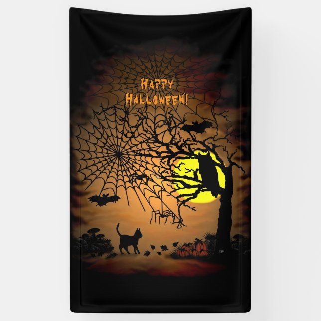 Halloween Night, Happy Halloween ! Banner (Vertikal)