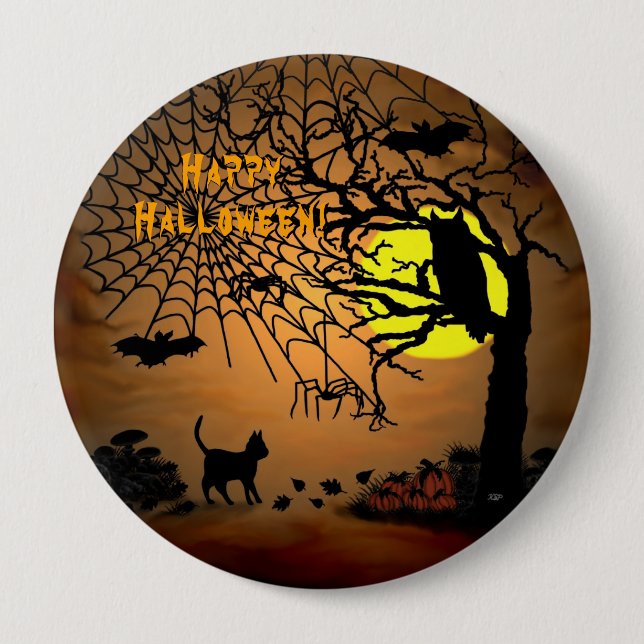 Halloween Night, Happy Halloween ! Button (Vorderseite)