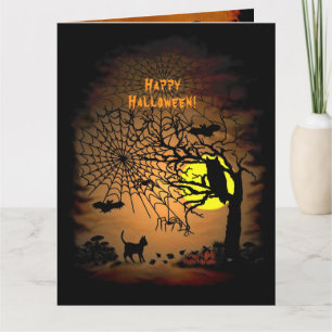 Halloween Night, Happy Halloween ! Dankeskarte