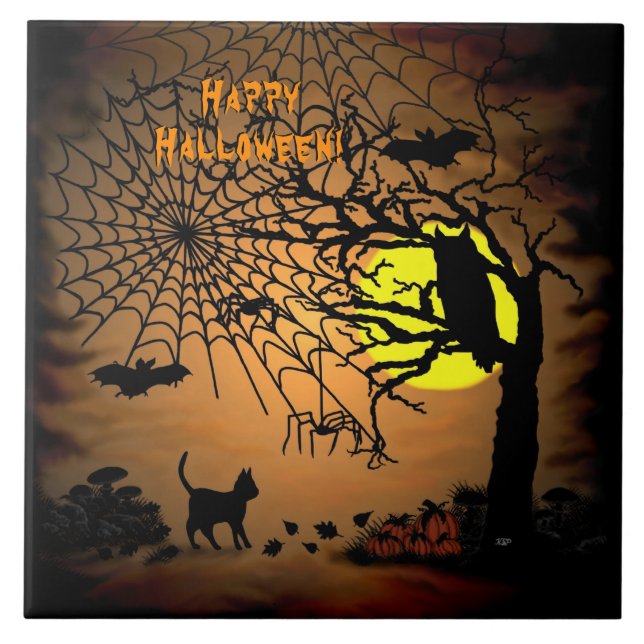Halloween Night, Happy Halloween ! Fliese (Vorderseite)