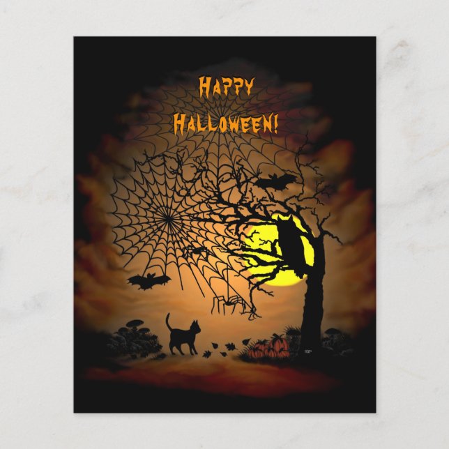 Halloween Night, Happy Halloween! Flyer (Vorne)