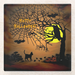 Halloween Night, Happy Halloween ! Glasuntersetzer