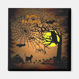 Halloween Night, Happy Halloween ! Magnet